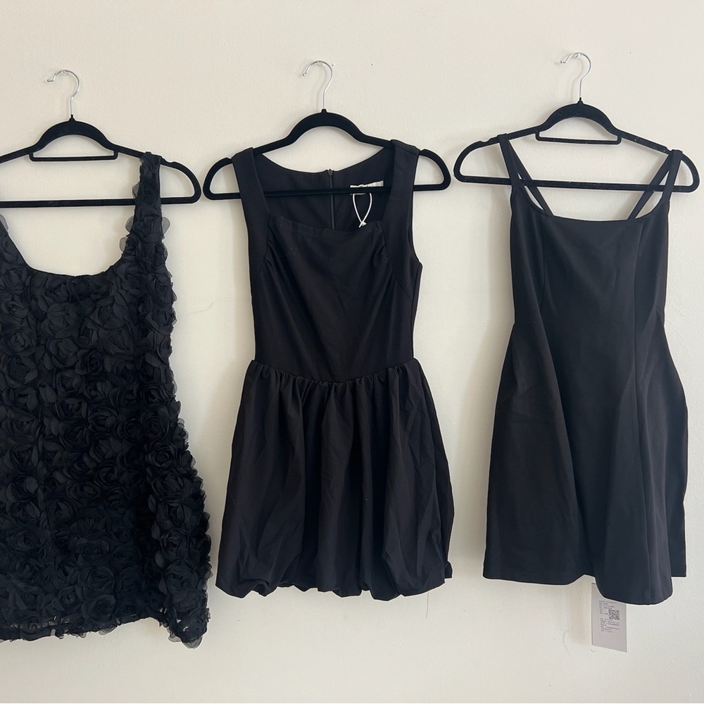 Elegant Black Dresses Trio